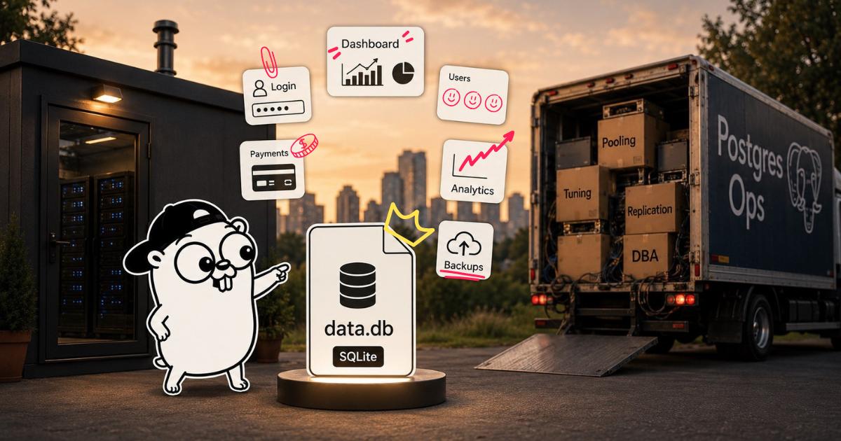 SQLite vs Postgres in 2026: most web apps do not actually need Postgres