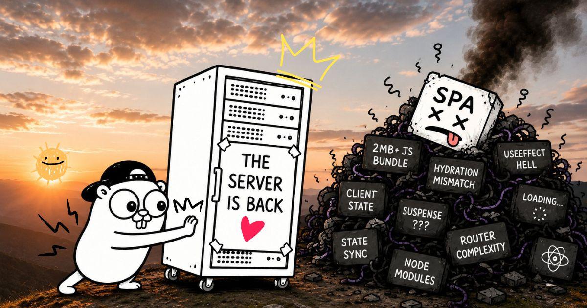 The server is back: why SSR and hypermedia beat SPAs in 2026