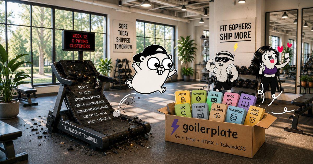 Why I built goilerplate: the JavaScript fatigue answer for Go founders